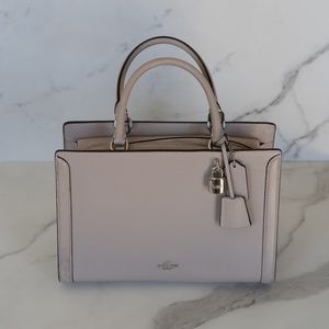 COACH ZOE CARRYALL in silver/grey birch